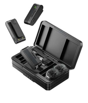 ULANZI A100 wireless lavalier microphone with Bluetooth 5.3 and noise reduction
