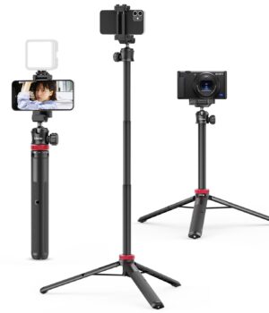 Ulanzi MT-44 Mini Tripod Adjustable Tabletop Stand for Camera, Smartphone, Vlogging and Content Creation