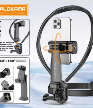 PLOKAMA CX-60 magnetic neck mount holder for smartphone and action camera POV recording