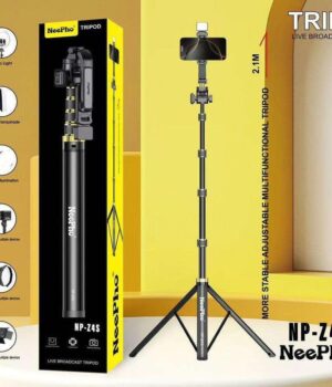 NEEPHO NP-Z4S Professional 2 in 1 Tripod & Selfie Stand – 2.1M Adjustable Mobile & Camera Tripod