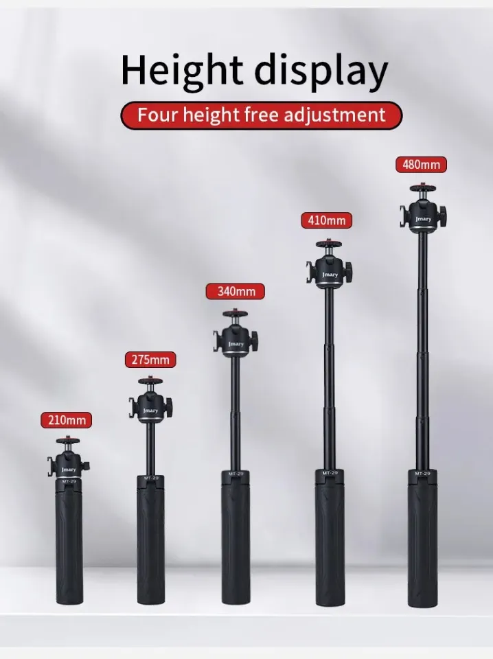 Jmary MT-29 Portable Vlogging Mini Tripod with Mobile Holder | Mobile & Camera Tripod | Shophory - Image 2
