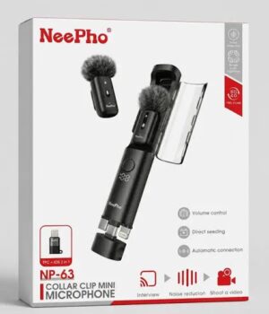 NeePho NP-63 Wireless Lavalier Microphone Kit for Content Creators