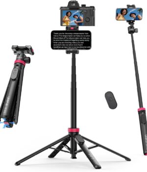 Ulanzi MT-44B 2 in 1 selfie stick quadpod tripod with Bluetooth remote S056