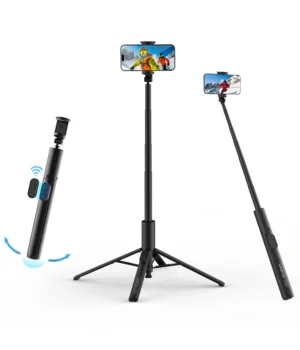 Ulanzi MT-86 Automatic Pop-up Phone Tripod with Wireless Remote | 153cm Selfie Stick Tripod | Shophory