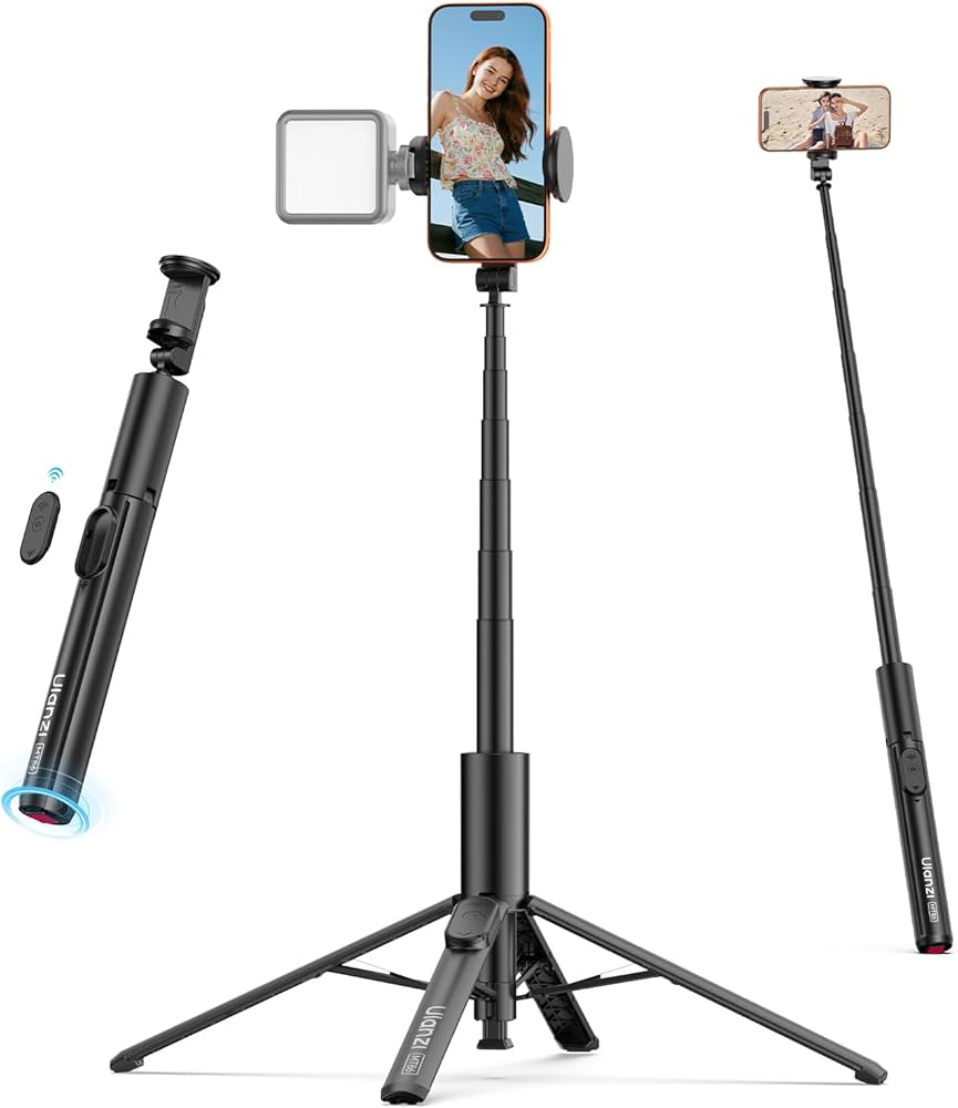 Ulanzi MT-86 Automatic Pop-up Phone Tripod with Wireless Remote | 153cm Selfie Stick Tripod | Shophory - Image 4